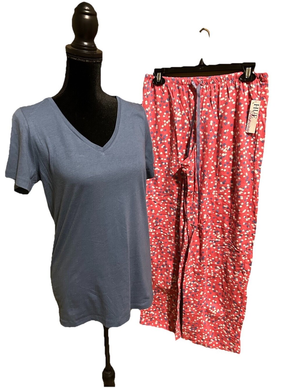 Hue Women’s 2 Piece Pajama Set Size Small Sleepwear Lounge